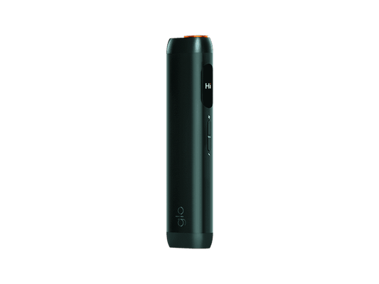2026 glo HILO Black electronic device with 'glo' branding on a transparent background