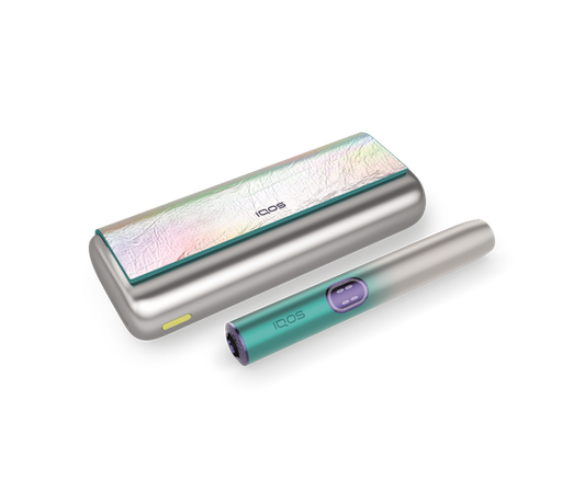 Iqos device with case on a white background