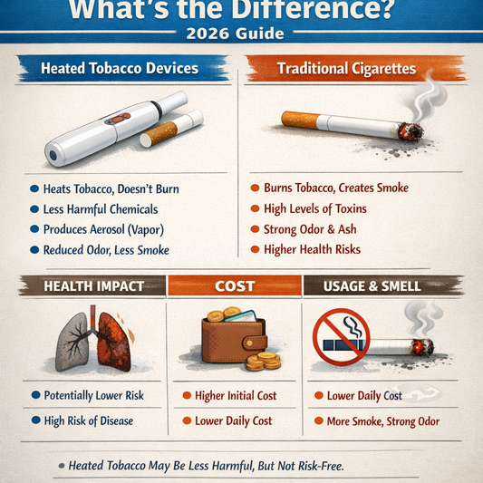 Heated Tobacco vs Cigarettes: What's the Difference? 2026 Guide
