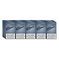 Multiple boxes of 'neo' on a white background