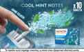 Ilsenzia zero nicotine product with mint leaves and water splash on a blue background