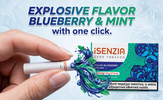 iSENZIA Polar Blueberry Crush 2026 – Barras calentadas sin tabaco | 10 paquetes