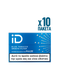 Packaging of iD cigarettes with blue design and text on a white background