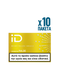 Davidoff Pulze Bright Yellow Heated Tobacco RodYellow packaging of a tobacco product with text and branding on a white background
