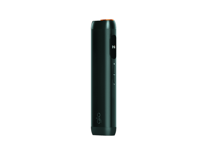 2026 glo HILO Black electronic device with 'glo' branding on a transparent background
