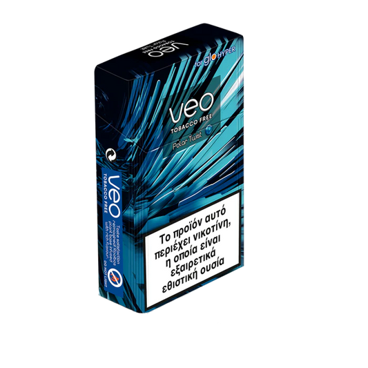 VEO tobacco-free product packaging on a white background