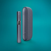 The image shows two products, a pen-like device and a case, in Midnight Black color.