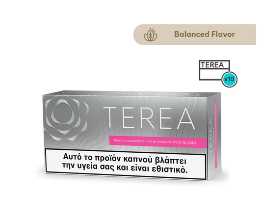 Terea balanced flavor product packaging on a white background