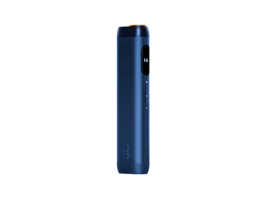 2026 glo HILO Blue electronic device with visible branding on a transparent background