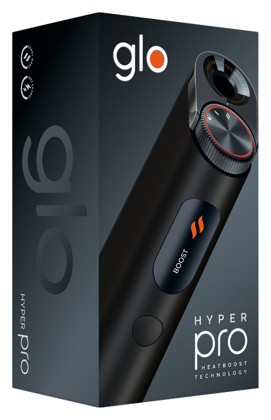 Glo Hyper Pro Heated Tobacco Device Kit — Carbon Black