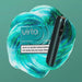 Vaping device with 'virto' packaging on a green background