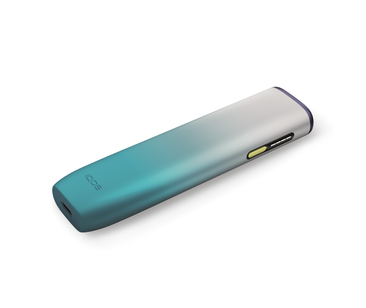 Gradient blue to gray device on a white background