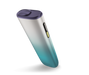 Gradient-colored electronic device on a white background