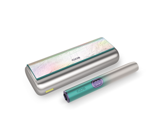 Iqos device with case on a white background